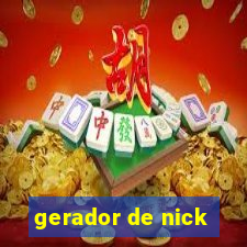 gerador de nick